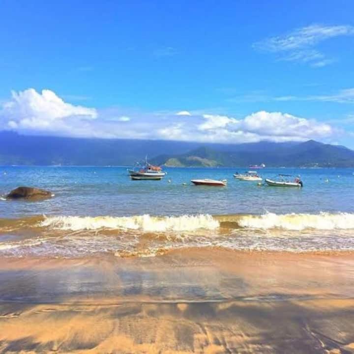 Suite Pe Na Areia- Espaco Independente Na Praia Do Curral Com Localizacao Privilegiada - Simplicidade E Comodidade Com O Por Do Sol Mais Lindo De Ilhabela - Melhor Custo Beneficio Para Ate 4 Pessoas , Na Av Jose Pacheco Do Nascimento Nº 7682 外观 照片
